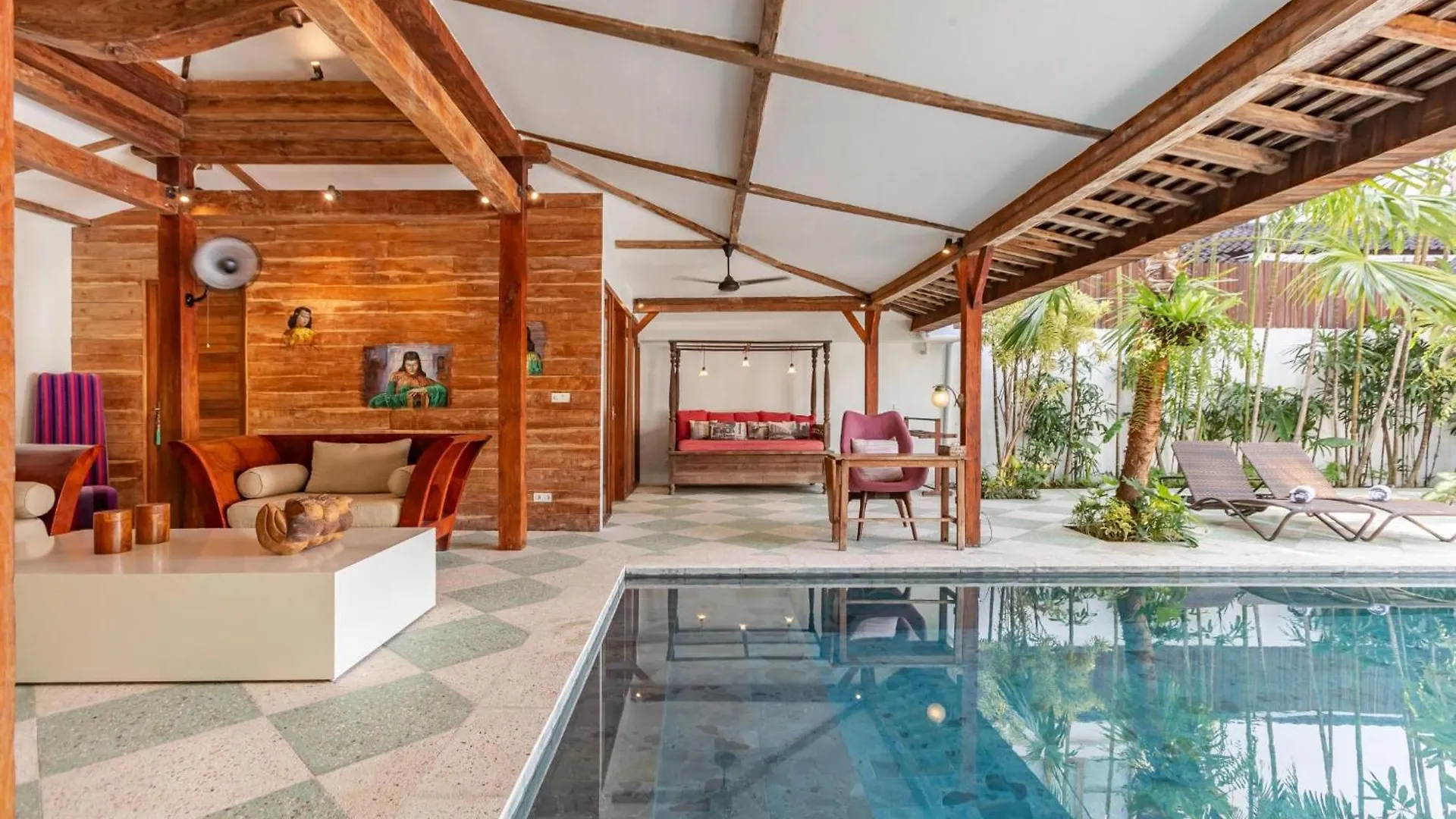 Villa Gambar - Comfortable Modern Mix 3Br Villa With Large Private Pool, 10 Minutes To The Beach Canggu Endonezya
